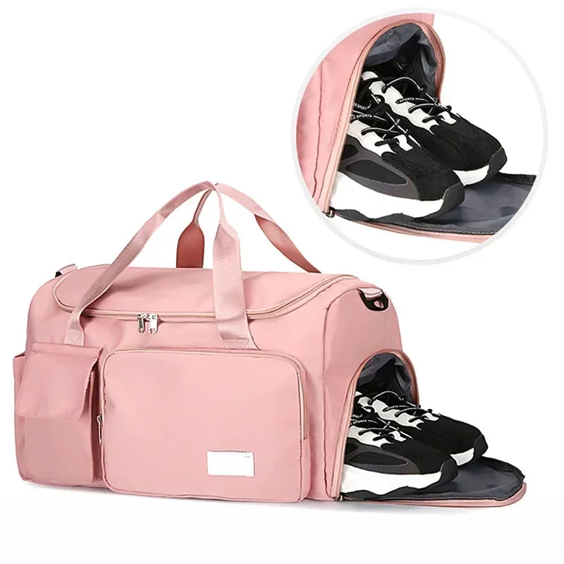 Large Capacity Outdoor Waterproof Travel Bags Luggage Handbag Women Shoulder Bag Nylon Sports Gym Bag Female Crossbody Bag